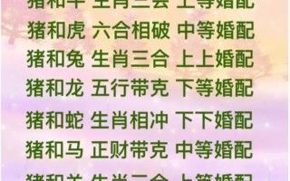 属猪的婚配最佳配对 - 属猪的婚配最佳配对71年出生