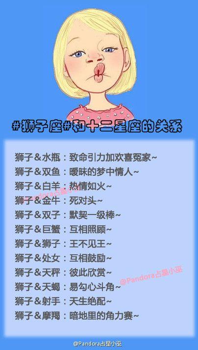 狮子座与12星座配对表,狮子座与12星座配对指数-第7张图片 狮子座与12星座配对表,狮子座与12星座配对指数-第7张图片